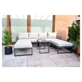 Záhradná zostava PETULA sivá 3