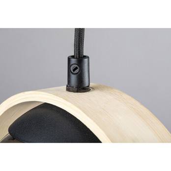 Závesné svietidlo PEYTON čierna/svetlohnedá 3