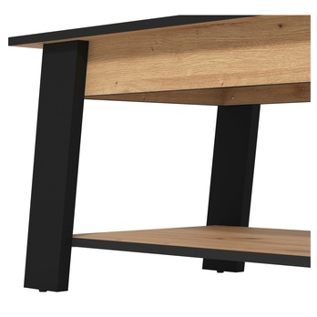 Konferenčný stolík PIAVE dub artisan/čierna 4