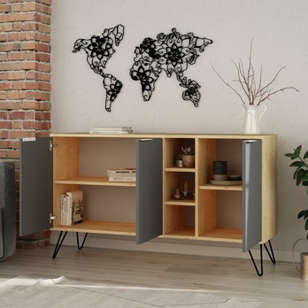 Komoda PICADILLY dub/antracitová 2