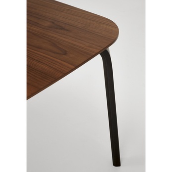 Jedálenský stôl PIDRU orech/čierna 8