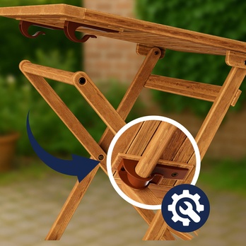 Záhradná zostava PIECE hnedá 5