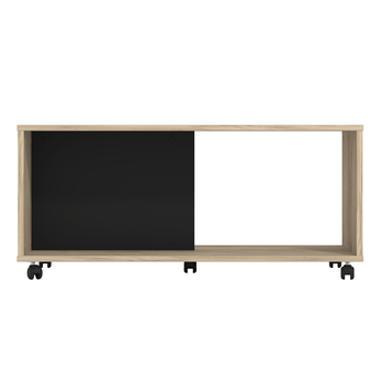 Konferenčný stolík PIERCE dub sivý/čierna 2