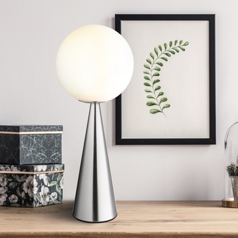 Stolná lampa  PINAPL strieborná 1