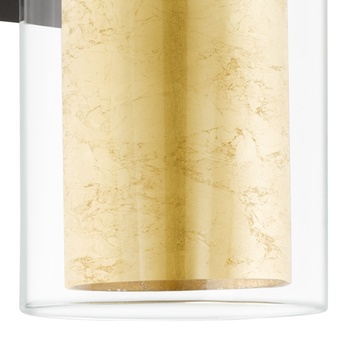 Nástenné svietidlo  PINTO GOLD čierna/zlatá 1