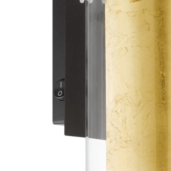 Nástenné svietidlo  PINTO GOLD čierna/zlatá 2