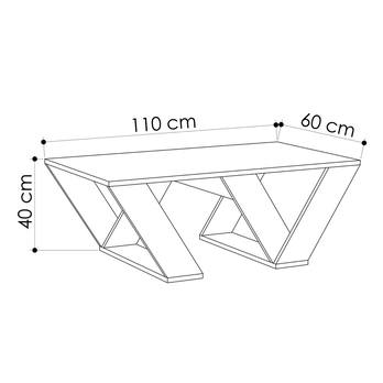 Konferenčný stolík PIPRA travertín 4