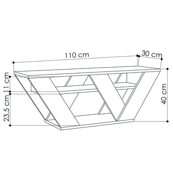TV stolík PIPRALLA dub 3