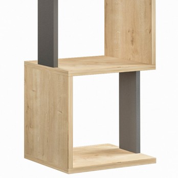 Regál/knižnica PIRI dub sonomo/antracit 2