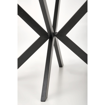 Jedálenský stôl PIRUNA biely mramor/čierna 4