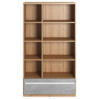 Regál PLANO 03 dub nash/biela/betón 3