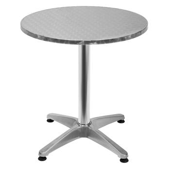 Barový stôl PLATE 2 strieborná 2