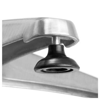 Barový stôl PLATE 2 strieborná 6