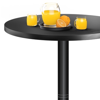 Barový stôl PLATE 3 čierna 5