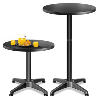 Barový stôl PLATE 3 čierna 2