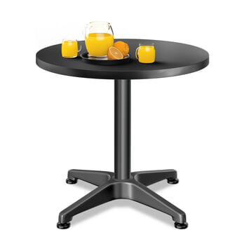 Barový stôl PLATE 3 čierna 6