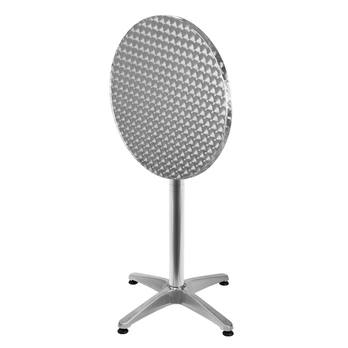 Barový stôl PLATE strieborná 3