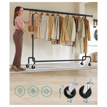 Stojan na šaty PLATE čierna 1