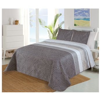 Prikrývka PLAZA hnedá, 2ks 45x45 a 220x240 cm 1