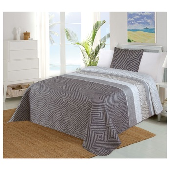 Prikrývka PLAZA sivá, 45x45 a 220x140 cm 1