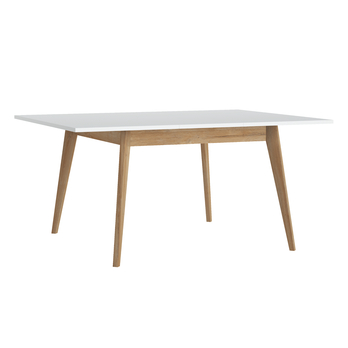 Jedálenský stôl PLISSEE PLIT02 alpská biela/dub grandson 3