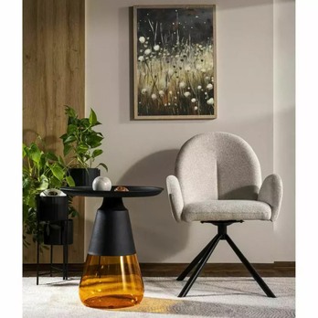 Jedálenská stolička PLONIT svetlosivá 1