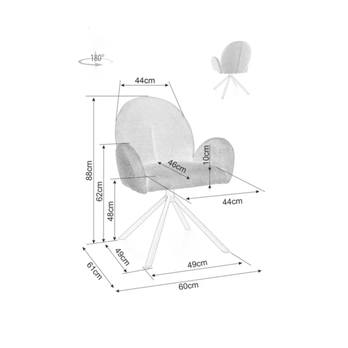 Jedálenská stolička PLONIT svetlosivá 5