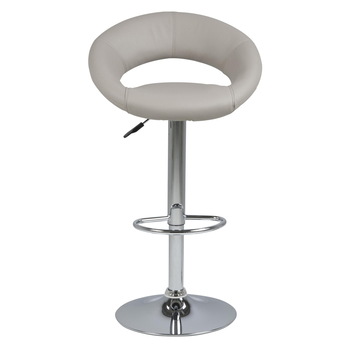 Barová stolička PLUMP 56 svetlosivá/chróm 2