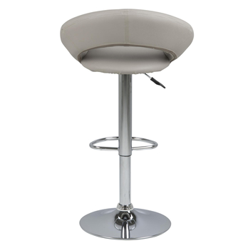 Barová stolička PLUMP 56 svetlosivá/chróm 5