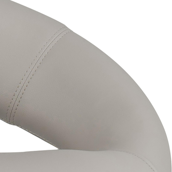 Barová stolička PLUMP 56 svetlosivá/chróm 6