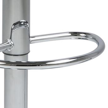 Barová stolička PLUMP 56 svetlosivá/chróm 8