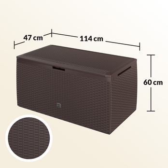 Záhradný box PLUS 2 hnedá 18