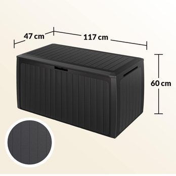 Záhradný box PLUS antracitová 18