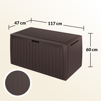 Záhradný box PLUS hnedá 18