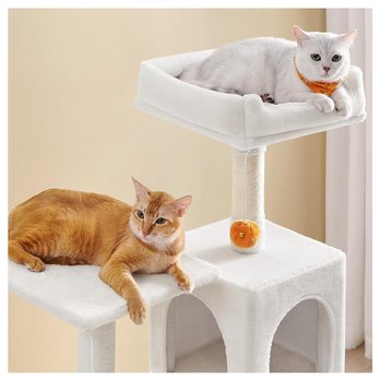 Mačacie škrabadlo PLUSH 2 biela 3