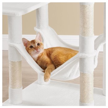 Mačacie škrabadlo PLUSH 2 biela 4