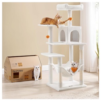 Mačacie škrabadlo PLUSH 2 biela 1