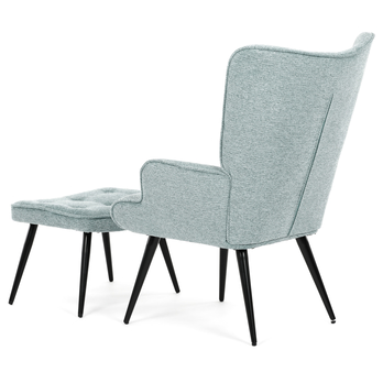 Kreslo s podnožkou POALA modrá 5