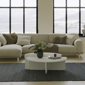 Konferenčný stolík PODIUM biela, sada 2 ks 6