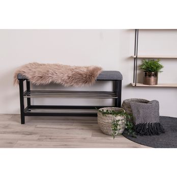 Lavica na topánky PODUVO sivá 1