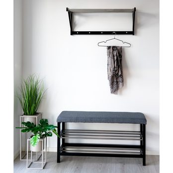 Lavica na topánky PODUVO sivá 5