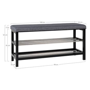 Lavica na topánky PODUVO sivá 6