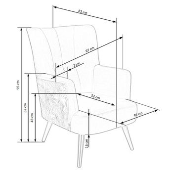 Kreslo POGUNA tmavozelená 10