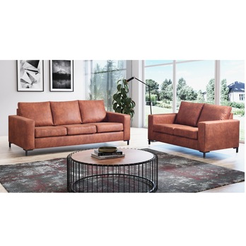 Pohovka POINT 3 hnedá/čierna 1