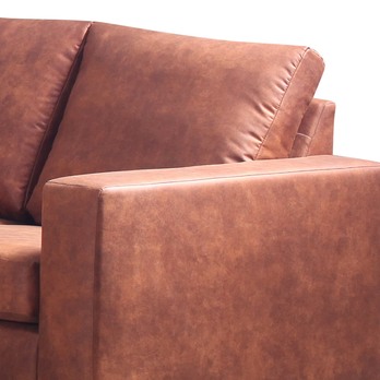 Pohovka POINT 3 hnedá/čierna 3