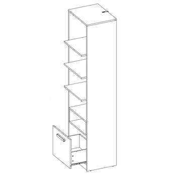 Regál POK 04 viacfarebná 2