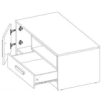 TV stolík POK 11 viacfarebná 2