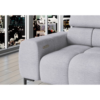 Sedacia súprava POLA L pravá, sivá 1