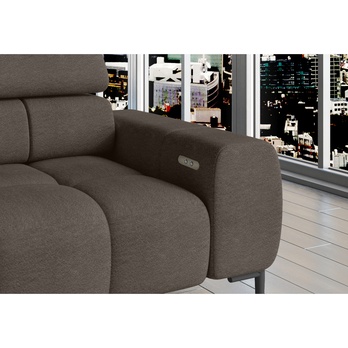 Sedacia súprava POLA L ľavá, hnedá 2