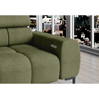 Sedacia súprava POLA L ľavá, olivová 1